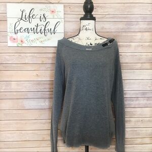 Ralph Lauren Women's Gray Scoop Neck Sweater